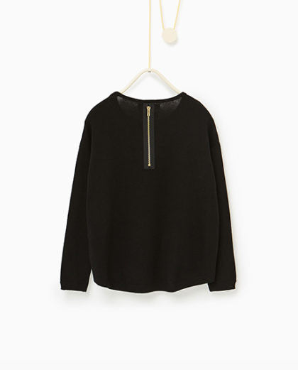 Basic Sweater With Zip